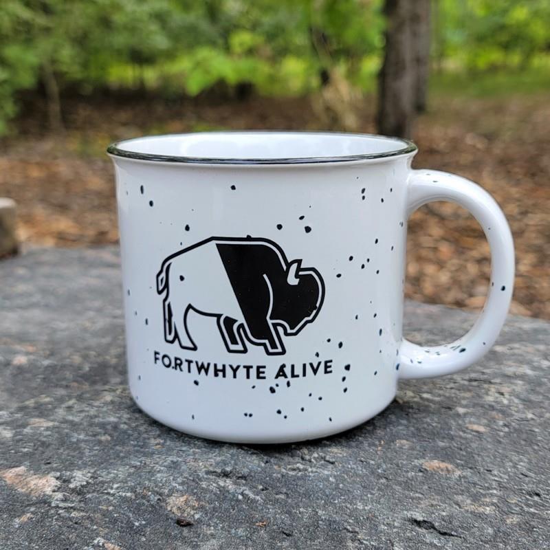FortWhyte Alive Ceramic Campfire Mug - White,C107670-WHT